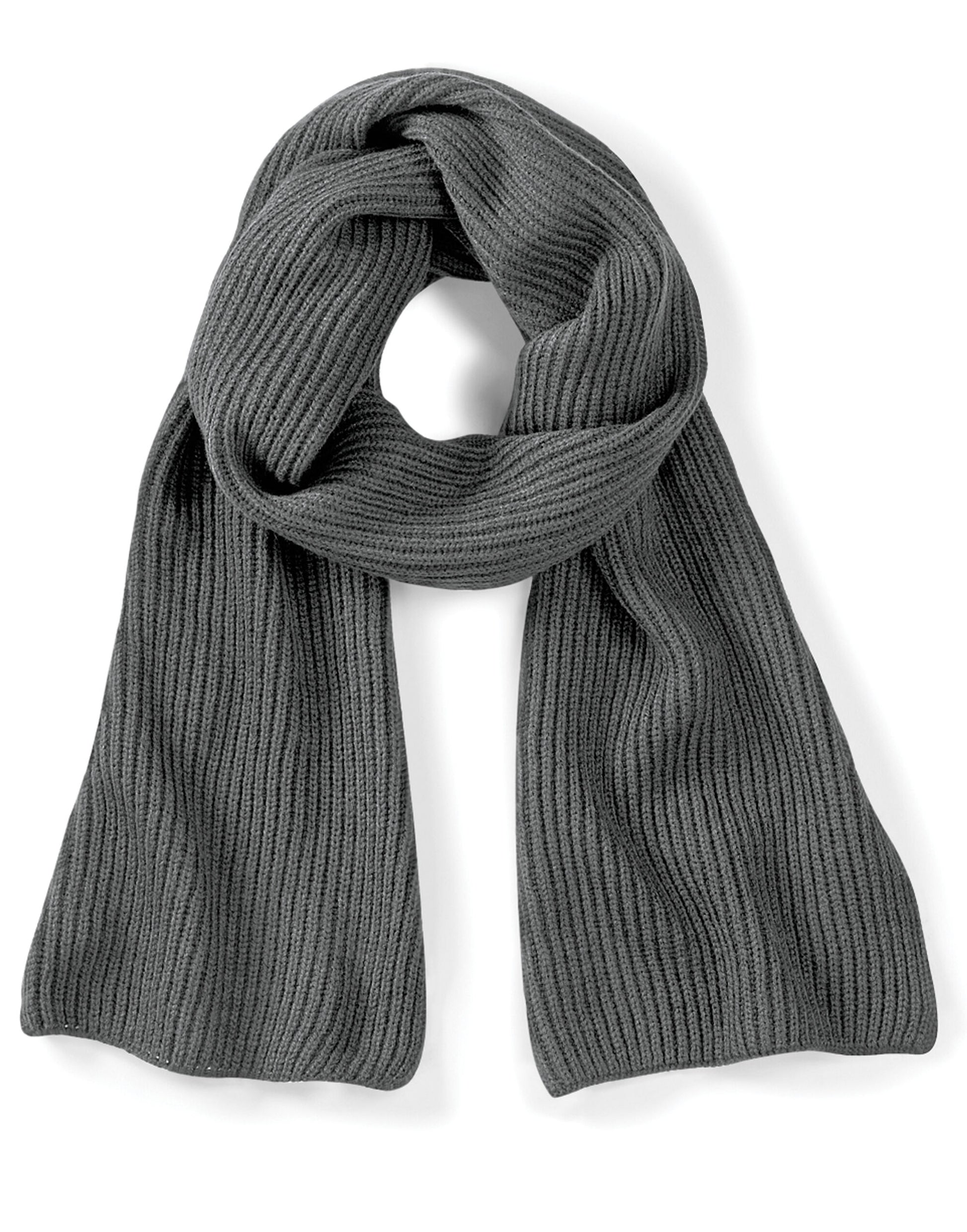 Metro Knitted Scarf - Smoke