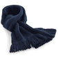 Classic Knitted Scarf - French Navy