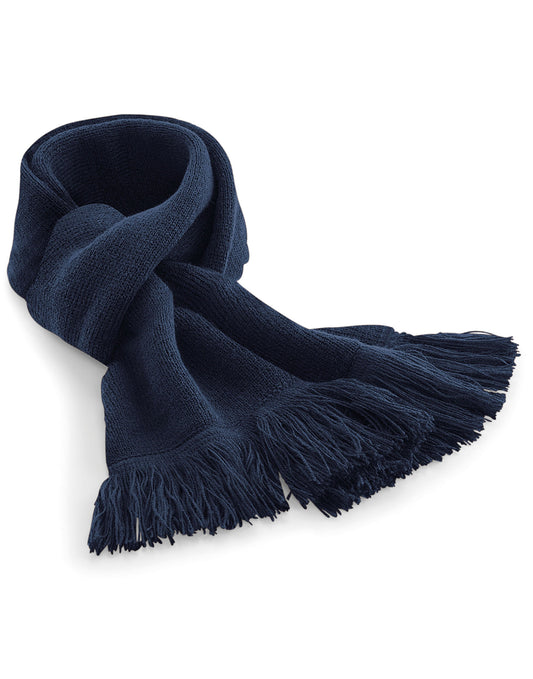 Classic Knitted Scarf - French Navy