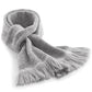 Classic Knitted Scarf - Heather Grey
