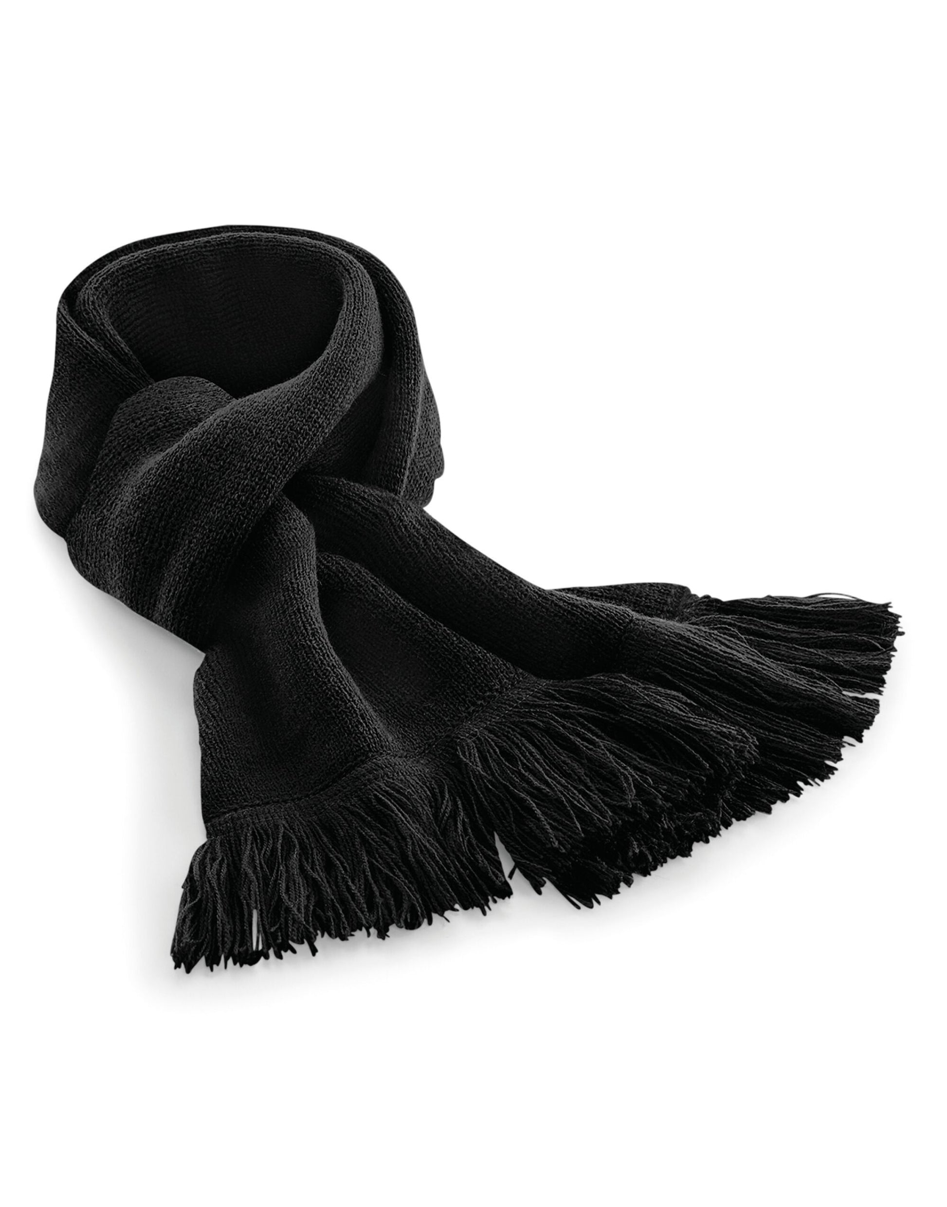 Classic Knitted Scarf - Black