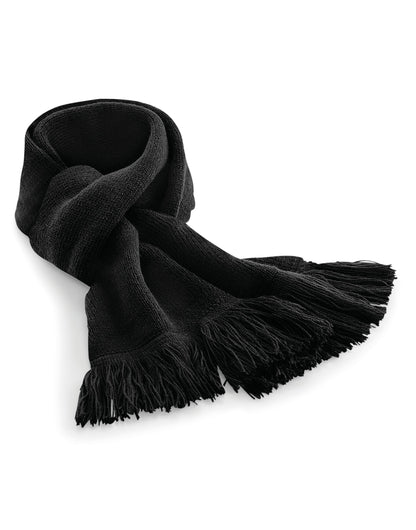 Classic Knitted Scarf - Black
