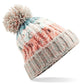 Corkscrew Pom Pom Beanie - Milkshake Mix