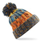 Corkscrew Pom Pom Beanie - Retro Blues