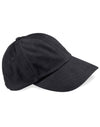 Low Profile Heavy Brushed Cotton Cap - Black