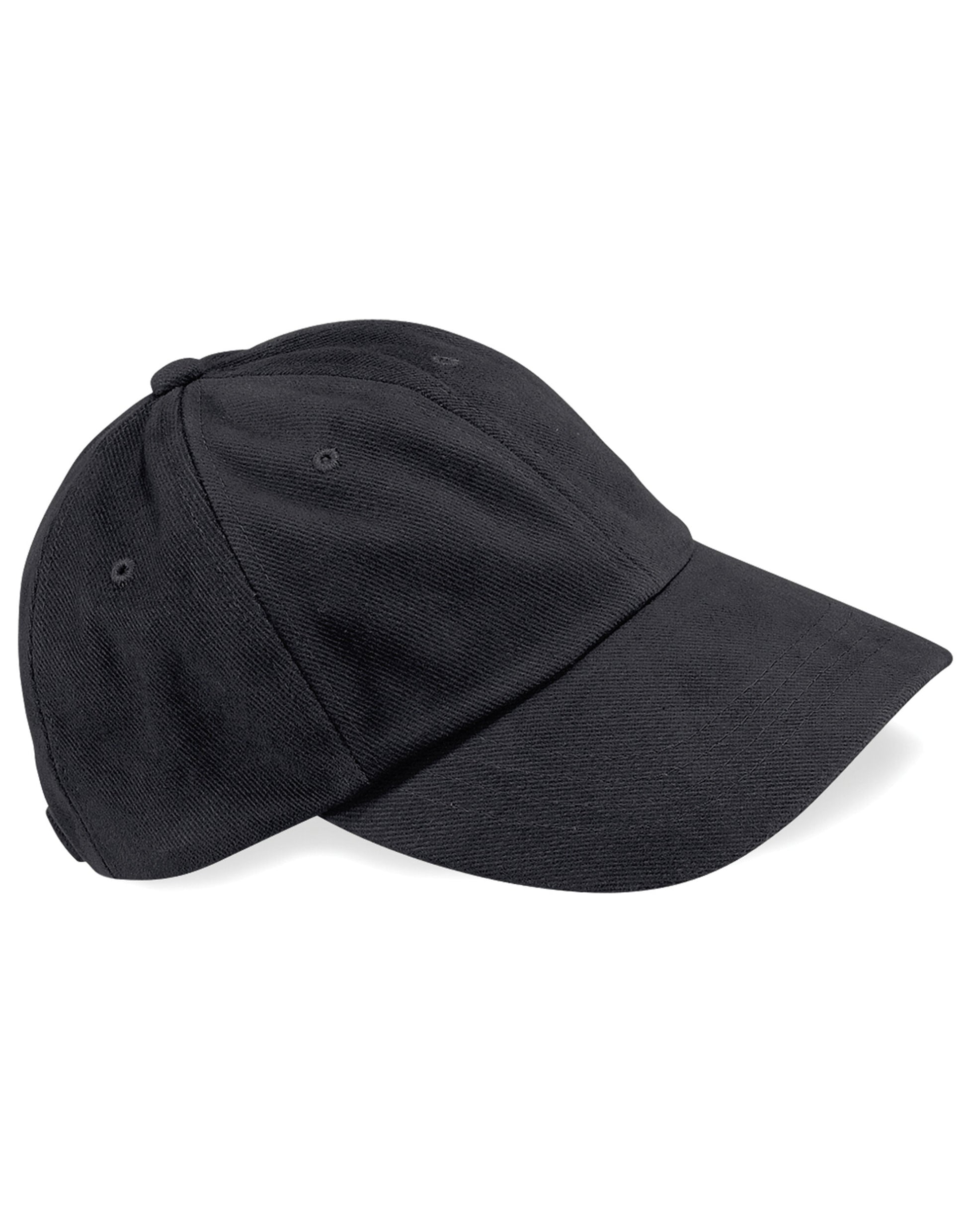 Low Profile Heavy Brushed Cotton Cap - Black