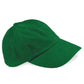 Low Profile Heavy Brushed Cotton Cap - Forest Green