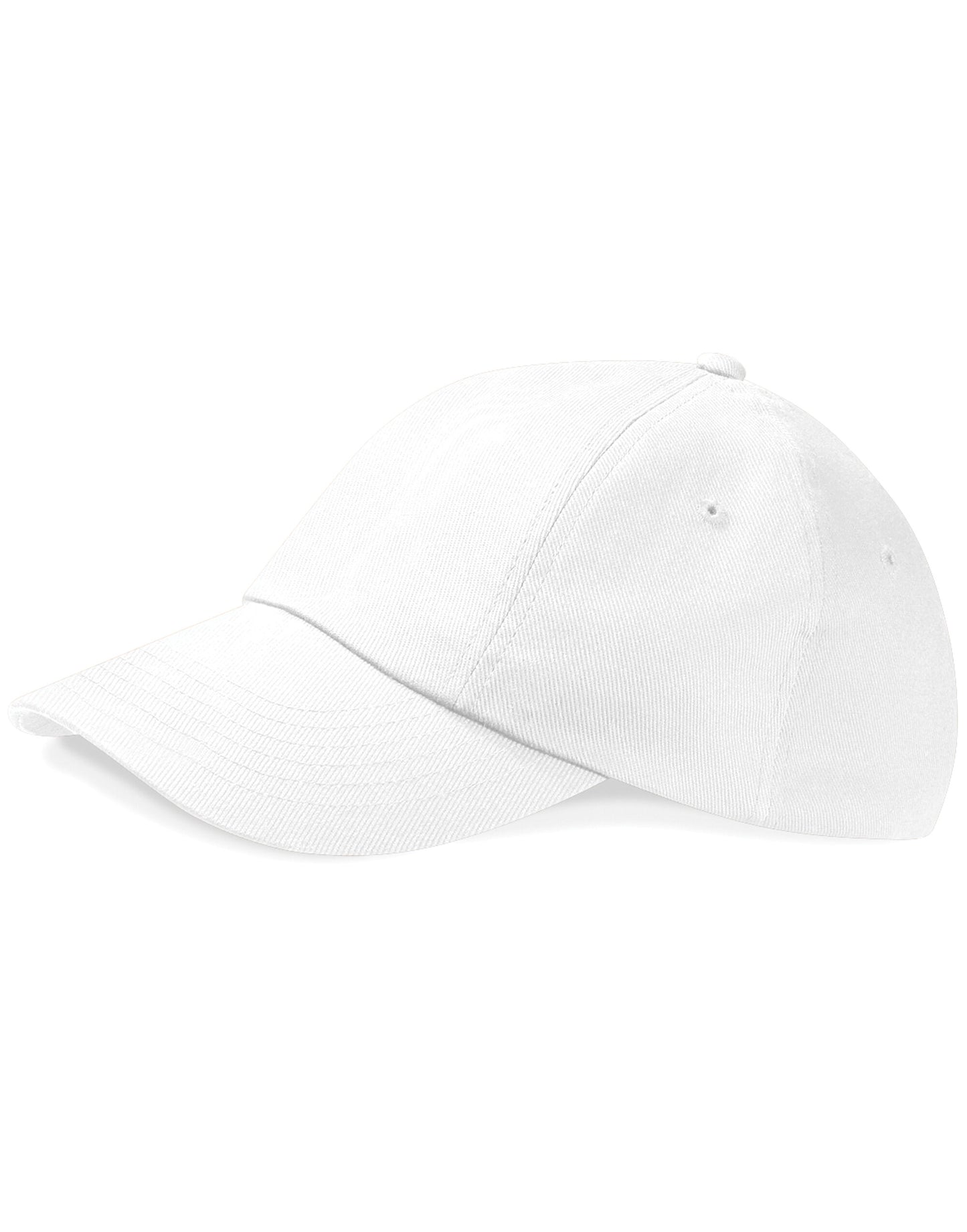 Low Profile Heavy Cotton Drill Cap - White