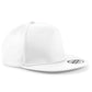 5 panel Snapback Rapper Cap - White