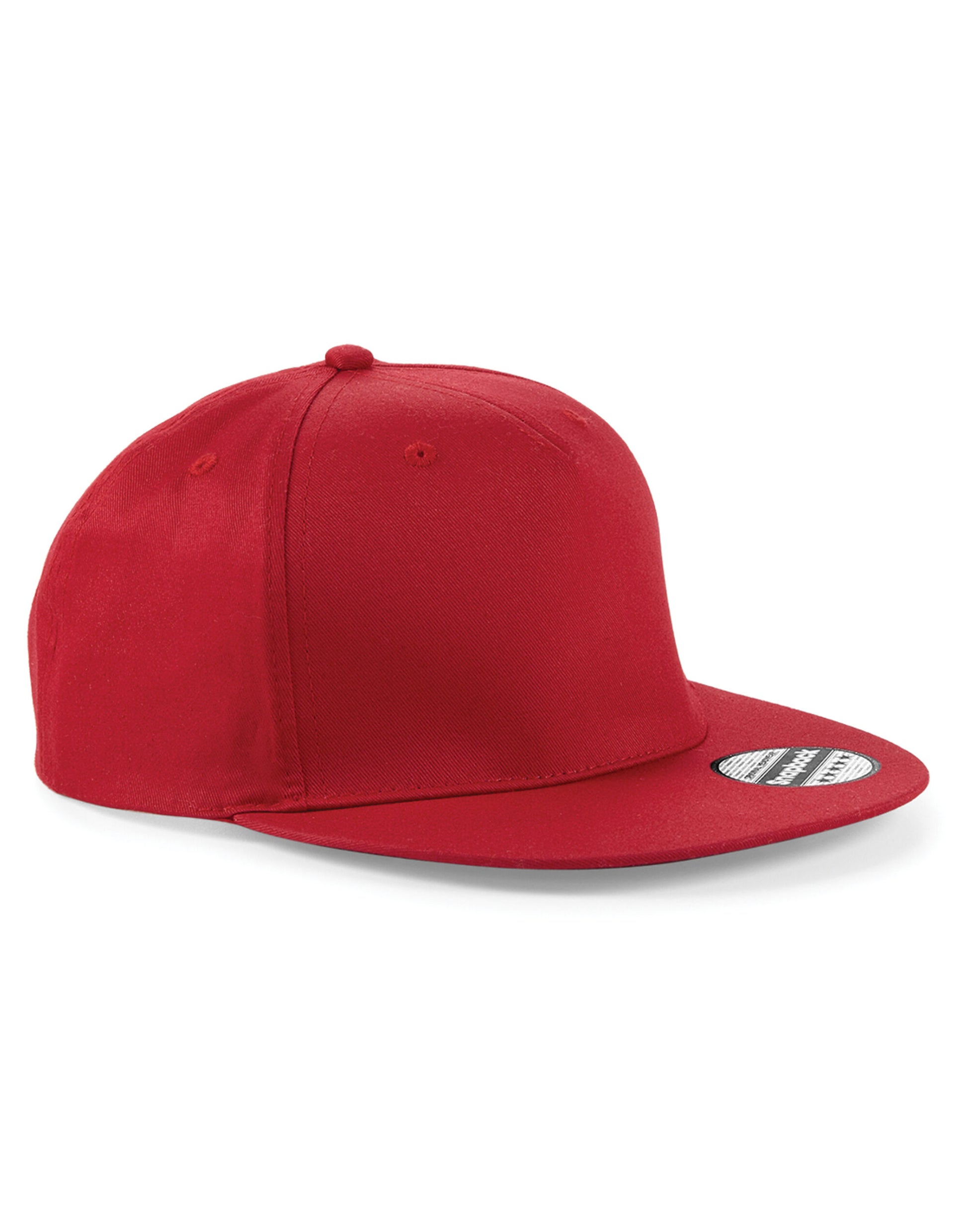 5 panel Snapback Rapper Cap - Classic Red