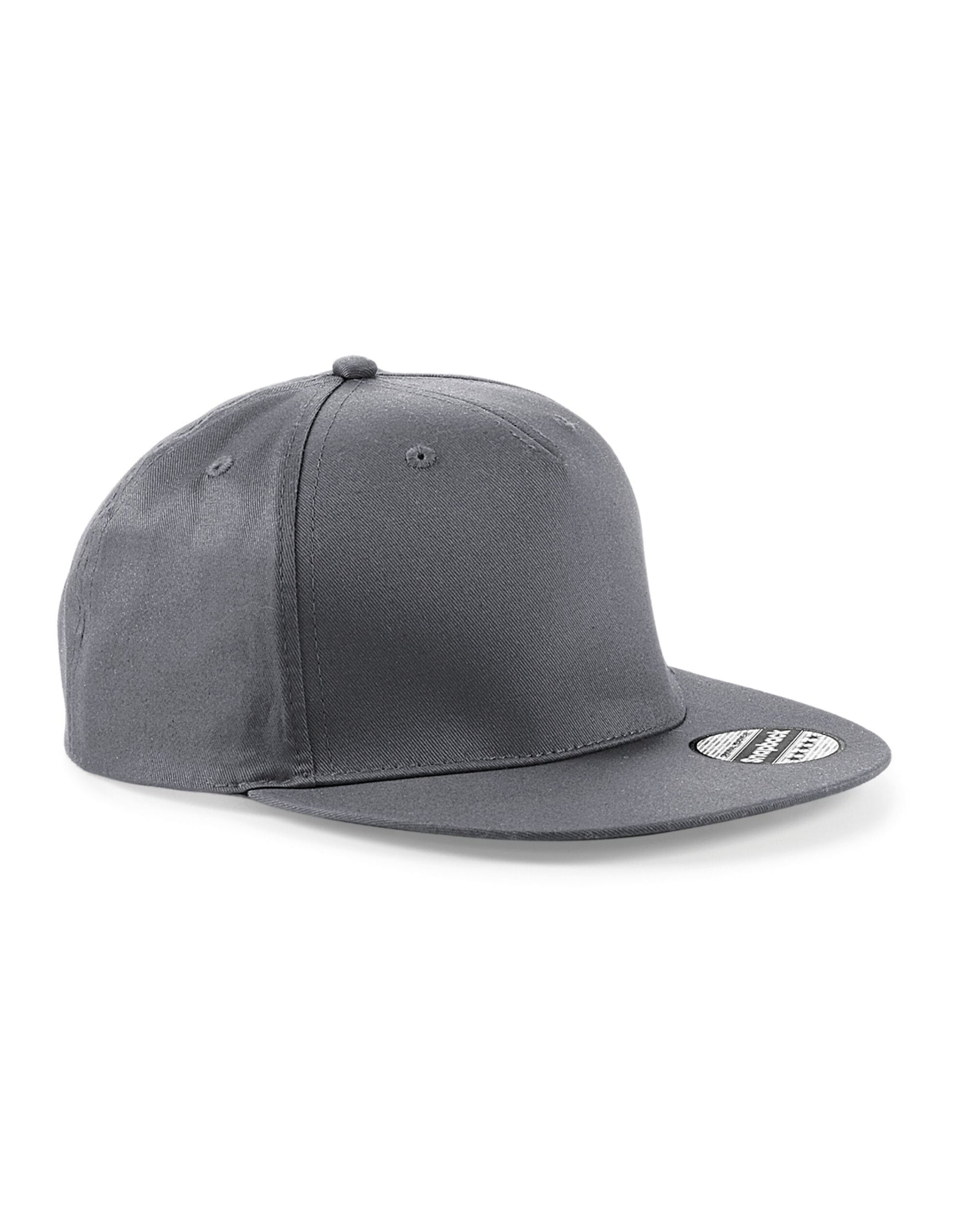 5 panel Snapback Rapper Cap - Graphite