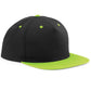 5 Panel Contrast Snapback - Black/Lime Green
