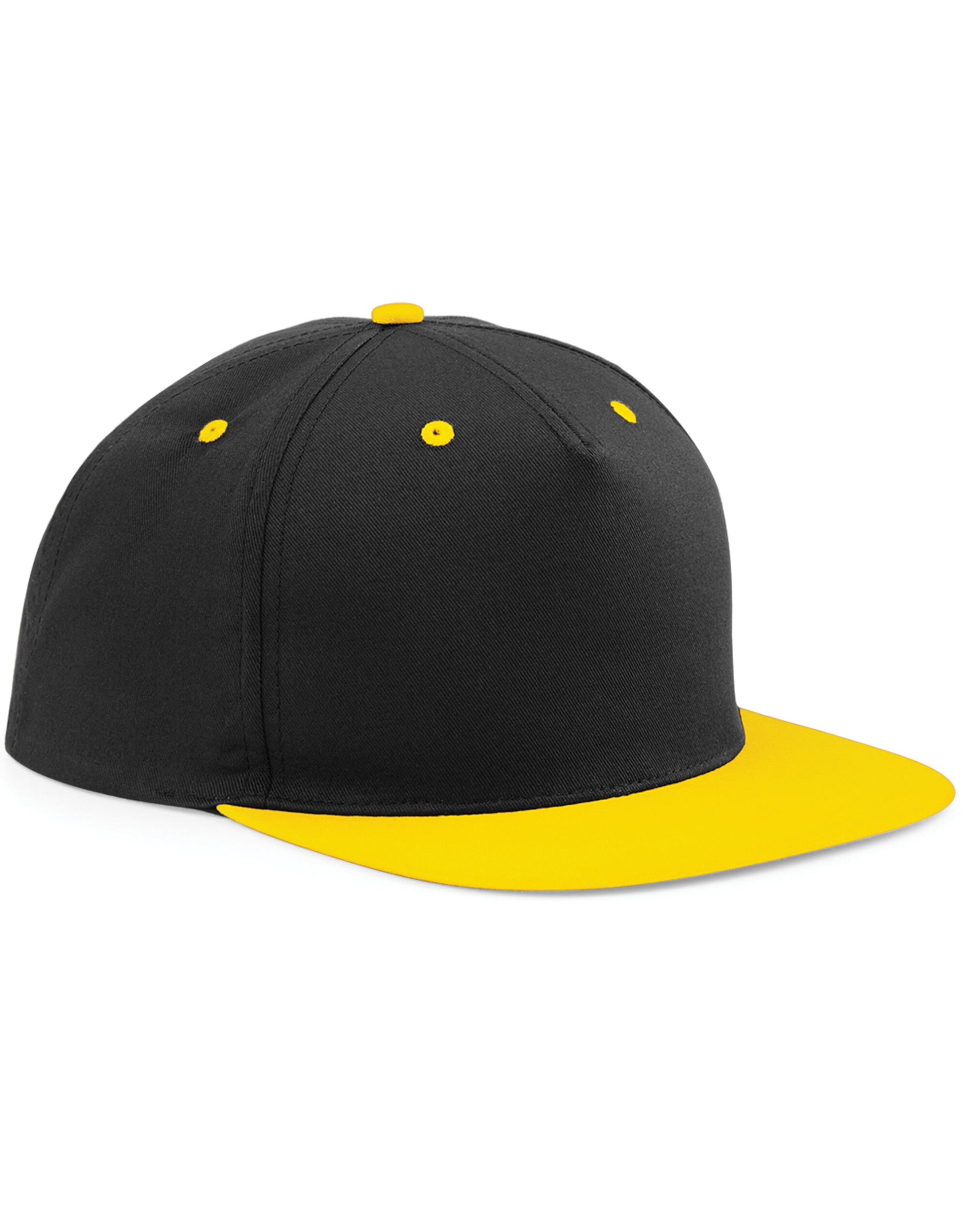 5 Panel Contrast Snapback - Black/Yellow