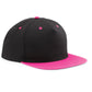 5 Panel Contrast Snapback - Black/Fuchia