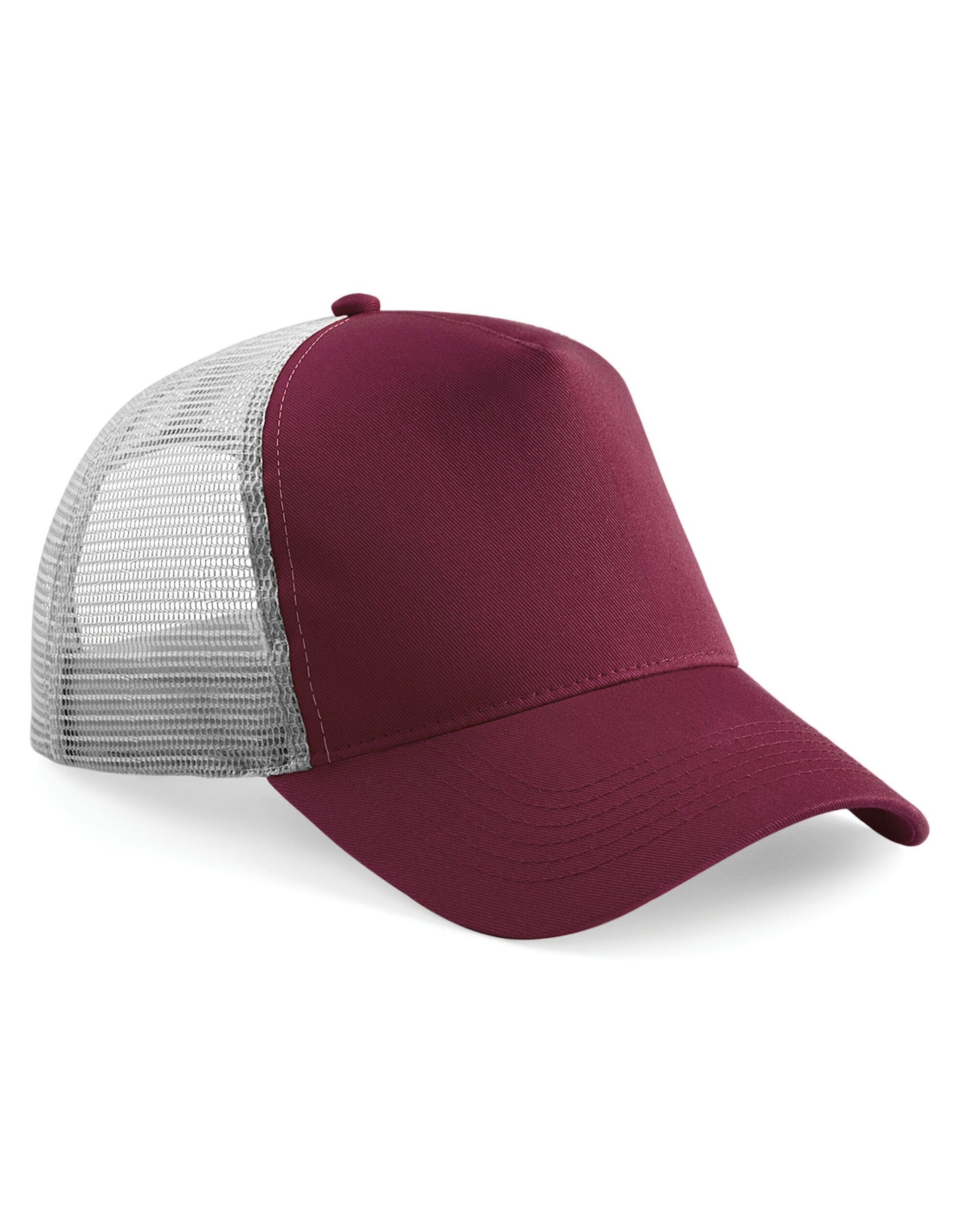 Snapback Trucker - Burgundy/Light Grey