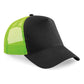 Snapback Trucker - Black/Lime Green