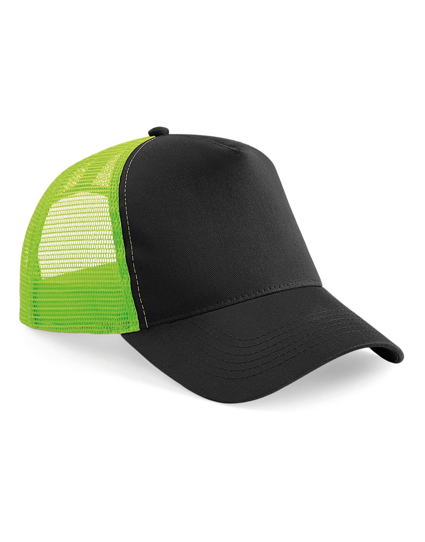 Snapback Trucker - Black/Lime Green