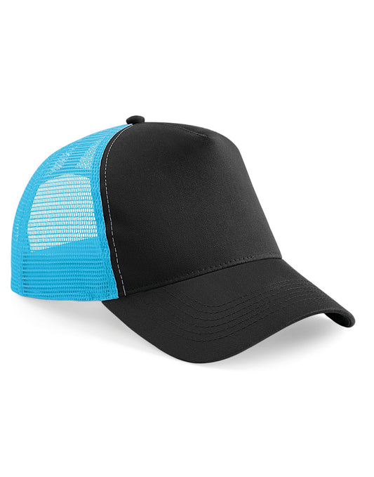 Snapback Trucker - Black/ Surf Blue