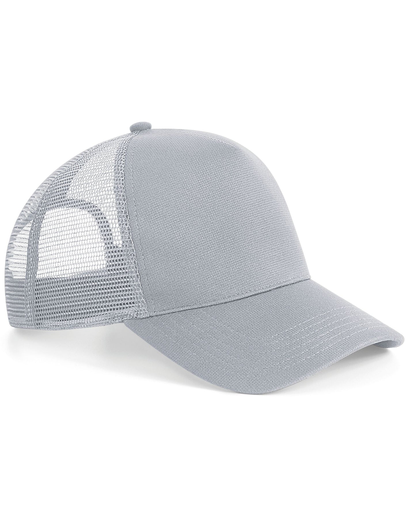 Microknit Snapback Trucker - Light Grey