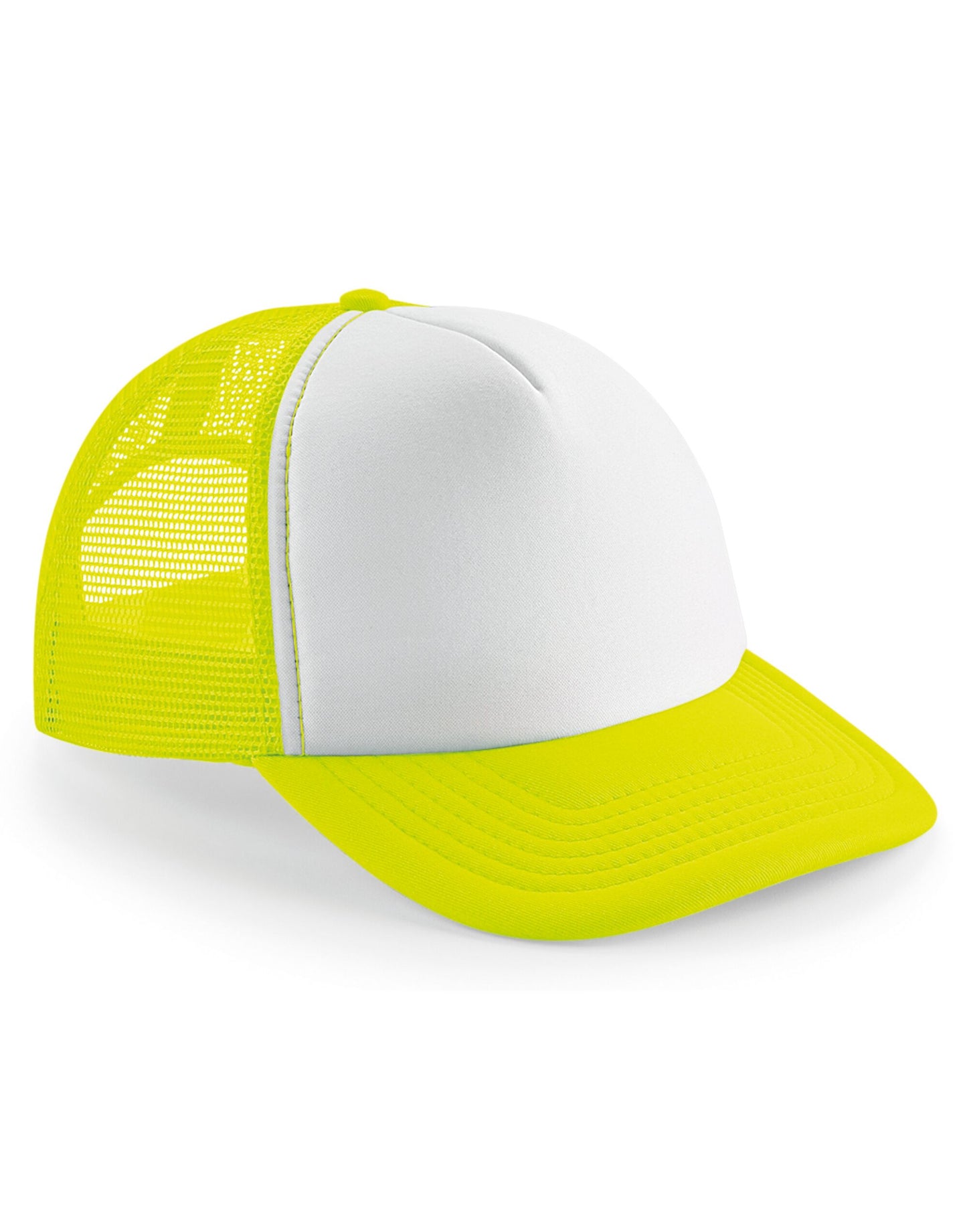 Vintage Snapback Trucker - Flourescent Yellow/ White