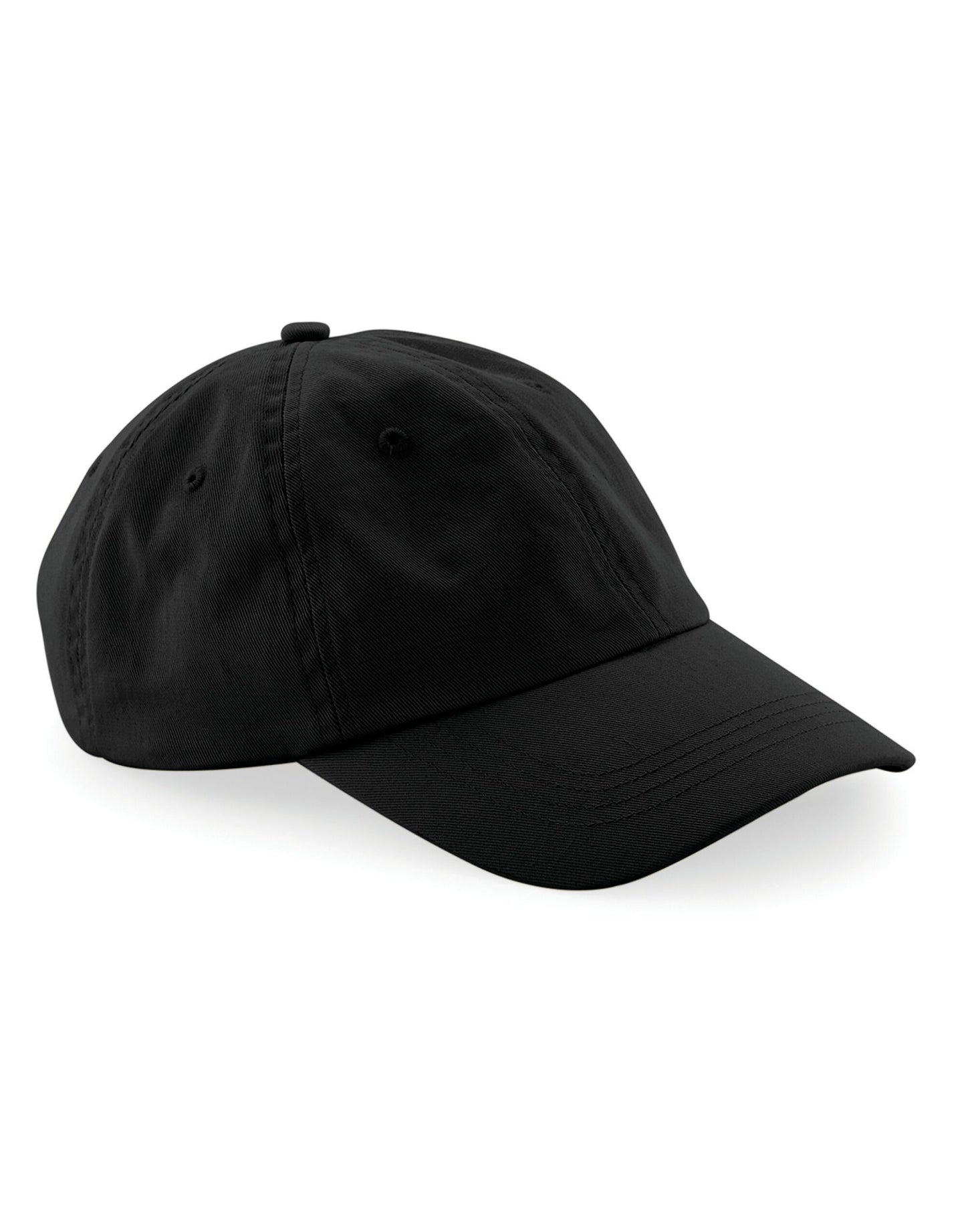 Low Profile 6 Panel Dad Cap - Black