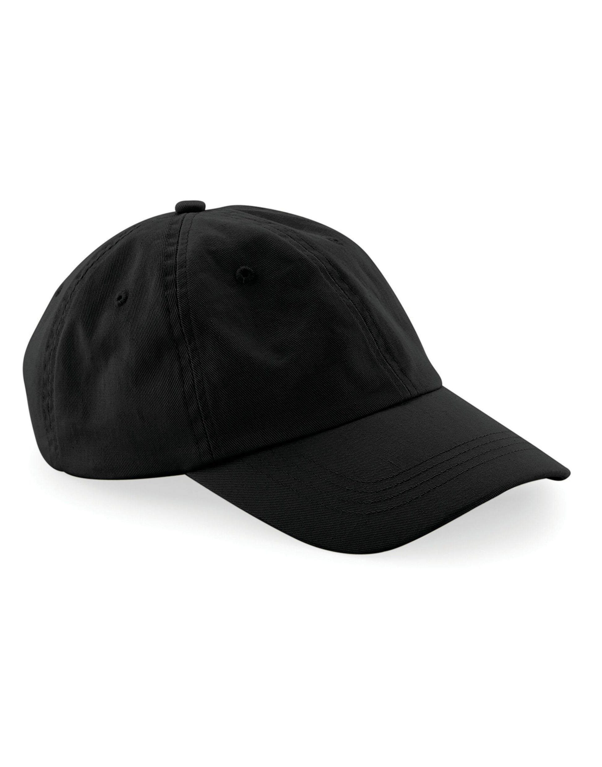 Low Profile 6 Panel Dad Cap - Black