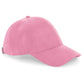 Faux Suede 6 Panel Cap - Dusky Pink