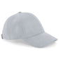 Faux Suede 6 Panel Cap - Light Grey