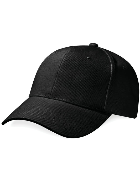 Pro-Style Heavy Brushed Cotton Cap - Black