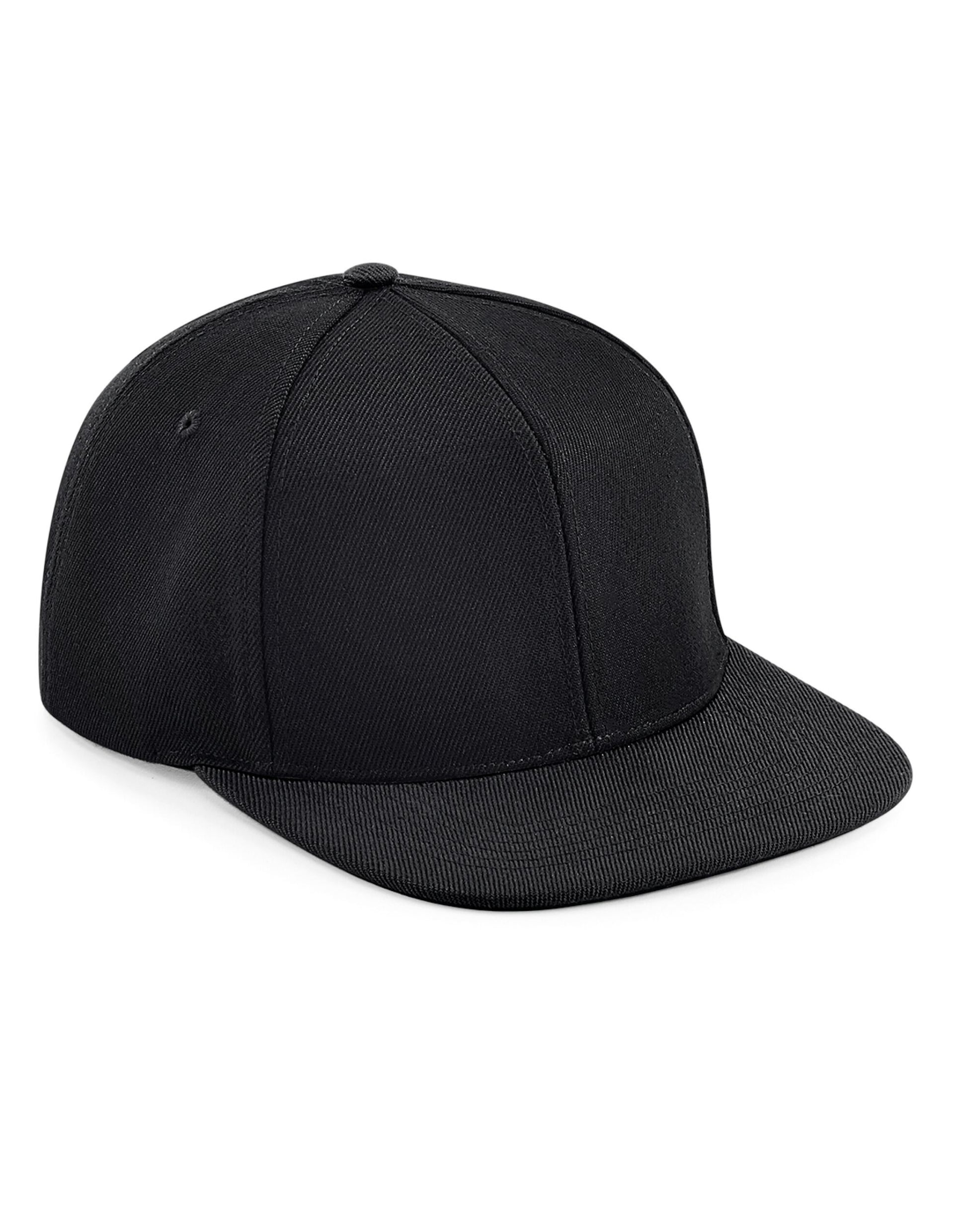 Original Flat Peak 6 Panel Snapback - Black/Black