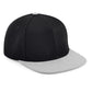 Original Flat Peak 6 Panel Snapback - Black/ Grey