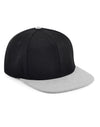 Original Flat Peak 6 Panel Snapback - Black/ Grey