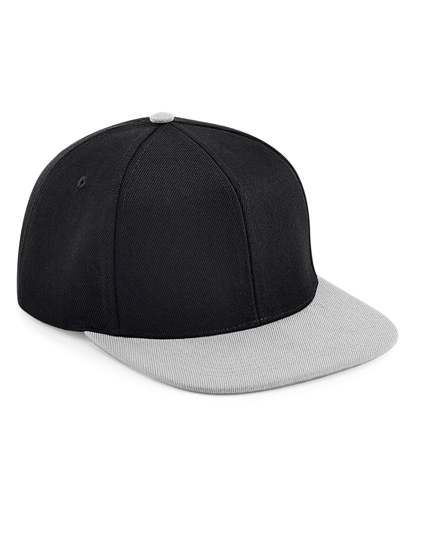 Original Flat Peak 6 Panel Snapback - Black/ Grey