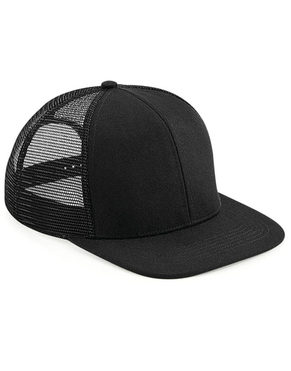 Original Flat Peak 6 Panel Trucker - Black/Black
