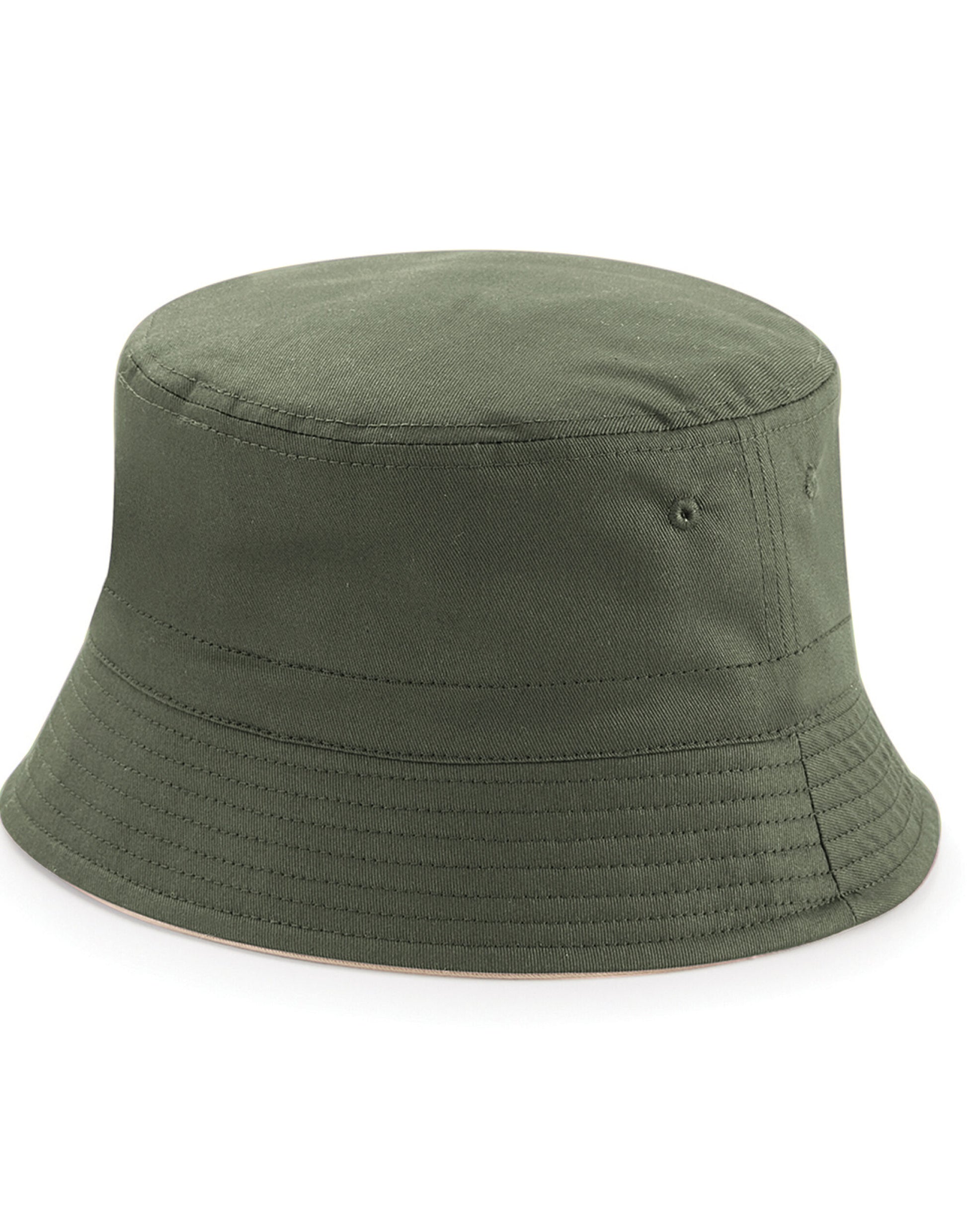 Reversible Bucket Hat - Olive/Stone
