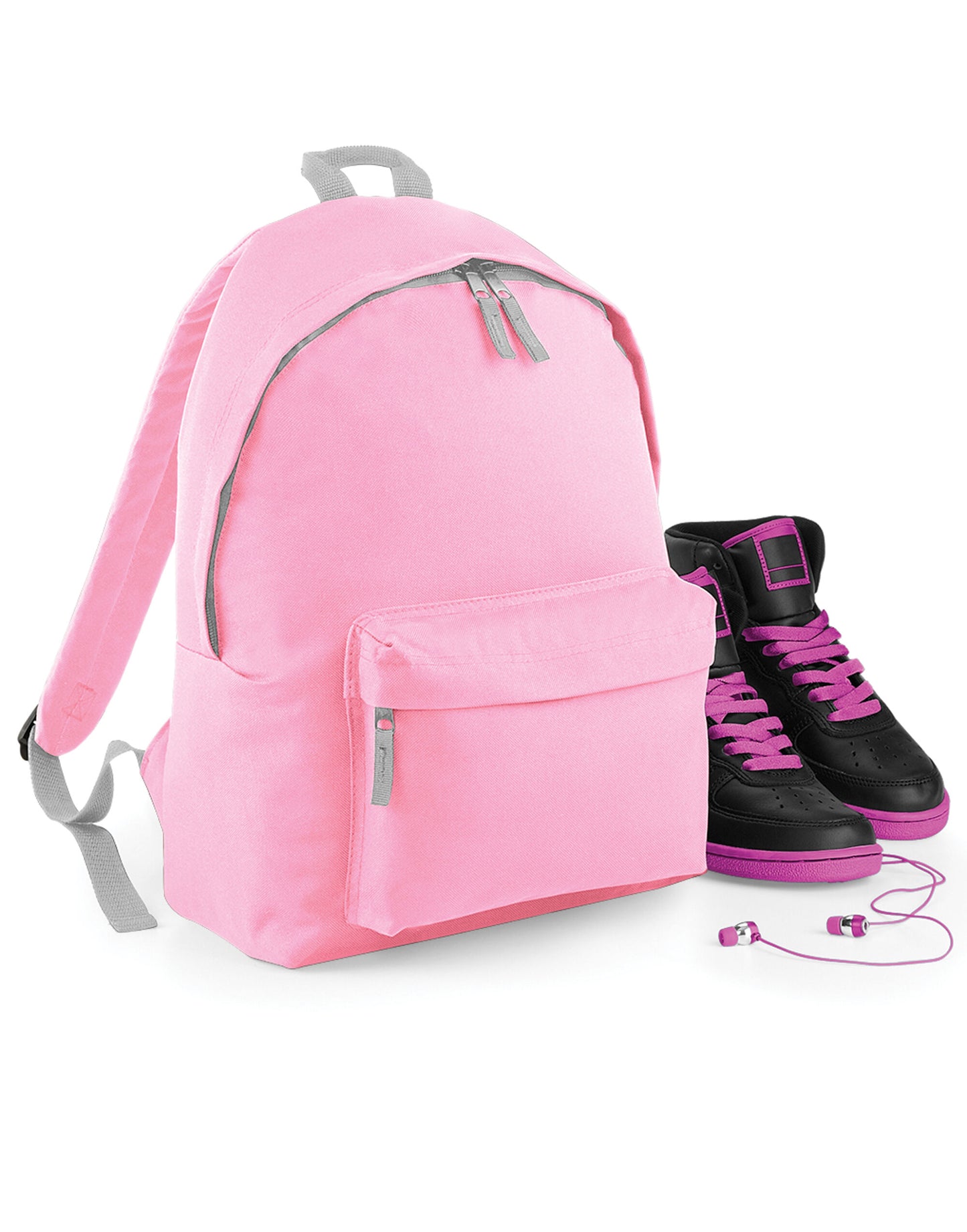 Junior Fashion Backpack - Classic Pink/ Light Grey