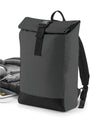 Reflective Roll-Top Backpack - Black/Reflective