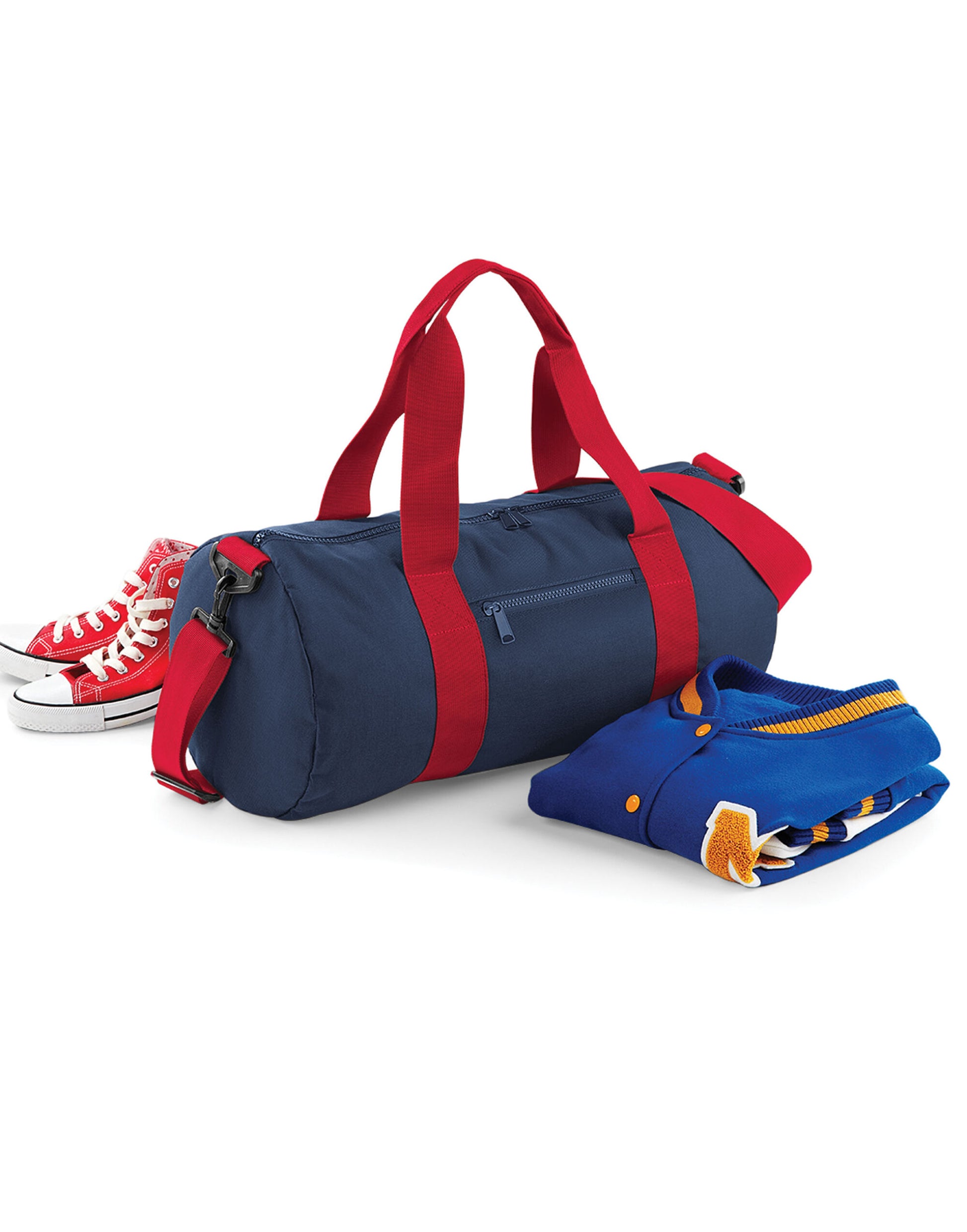 Original Barrel Bag - French Navy/Classic Red