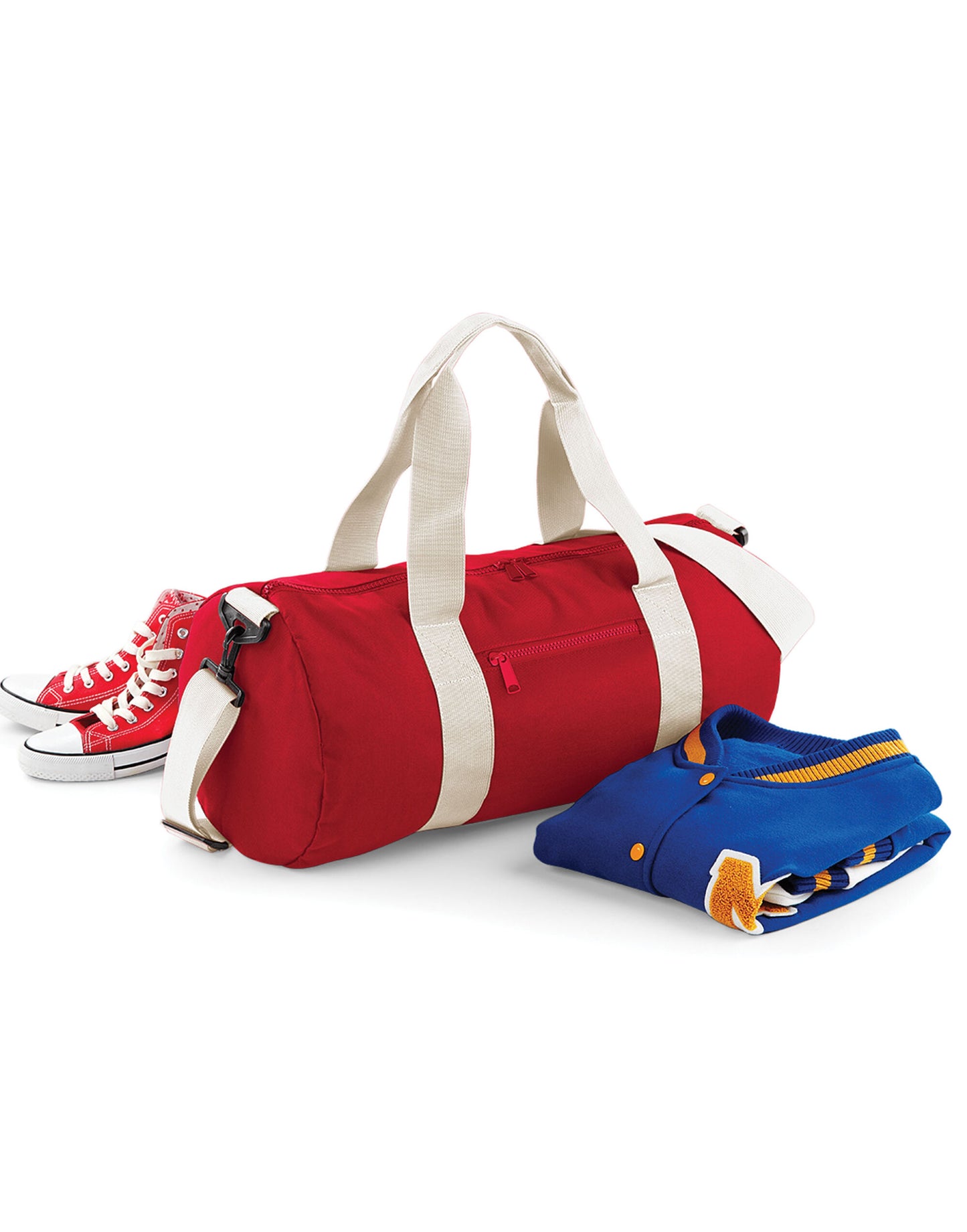 Original Barrel Bag - Classic Red/Off White