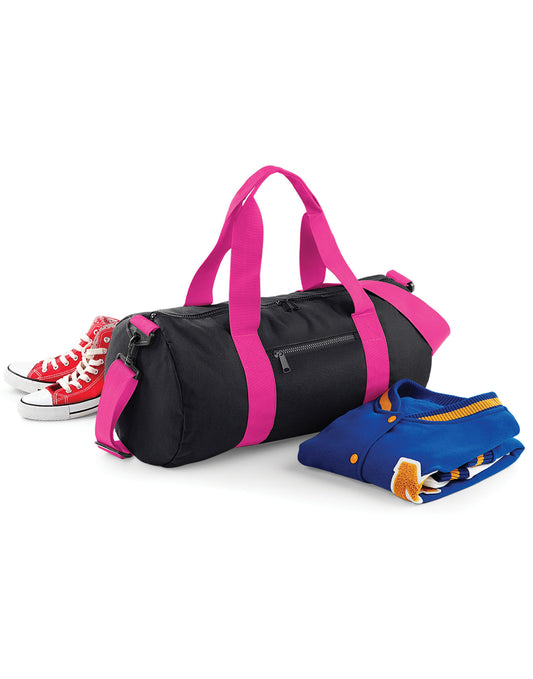 Original Barrel Bag - Black/Fuchia