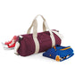 Original Barrel Bag - Burgundy/Off White