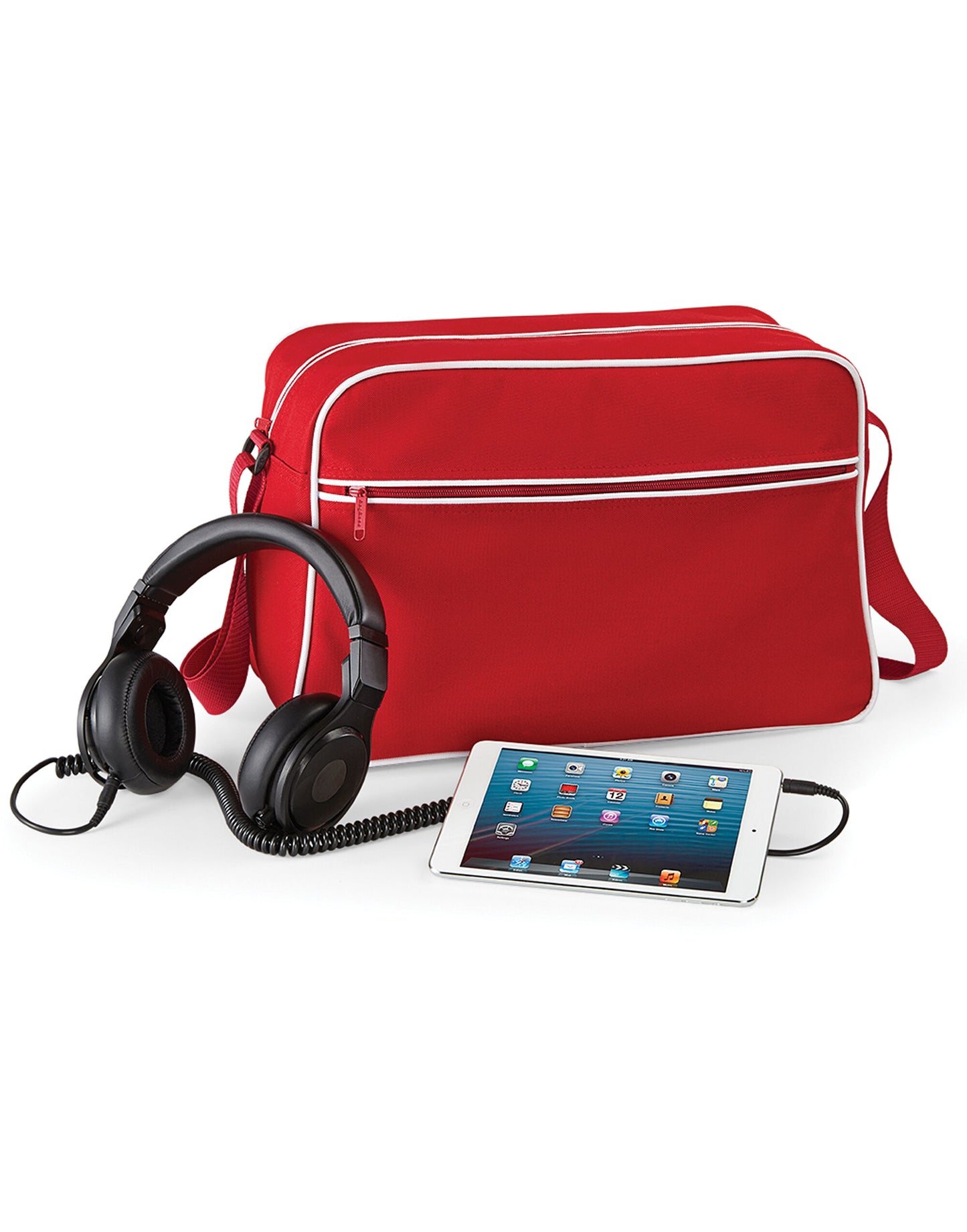 Retro Shoulder Bag - Classic Red/White