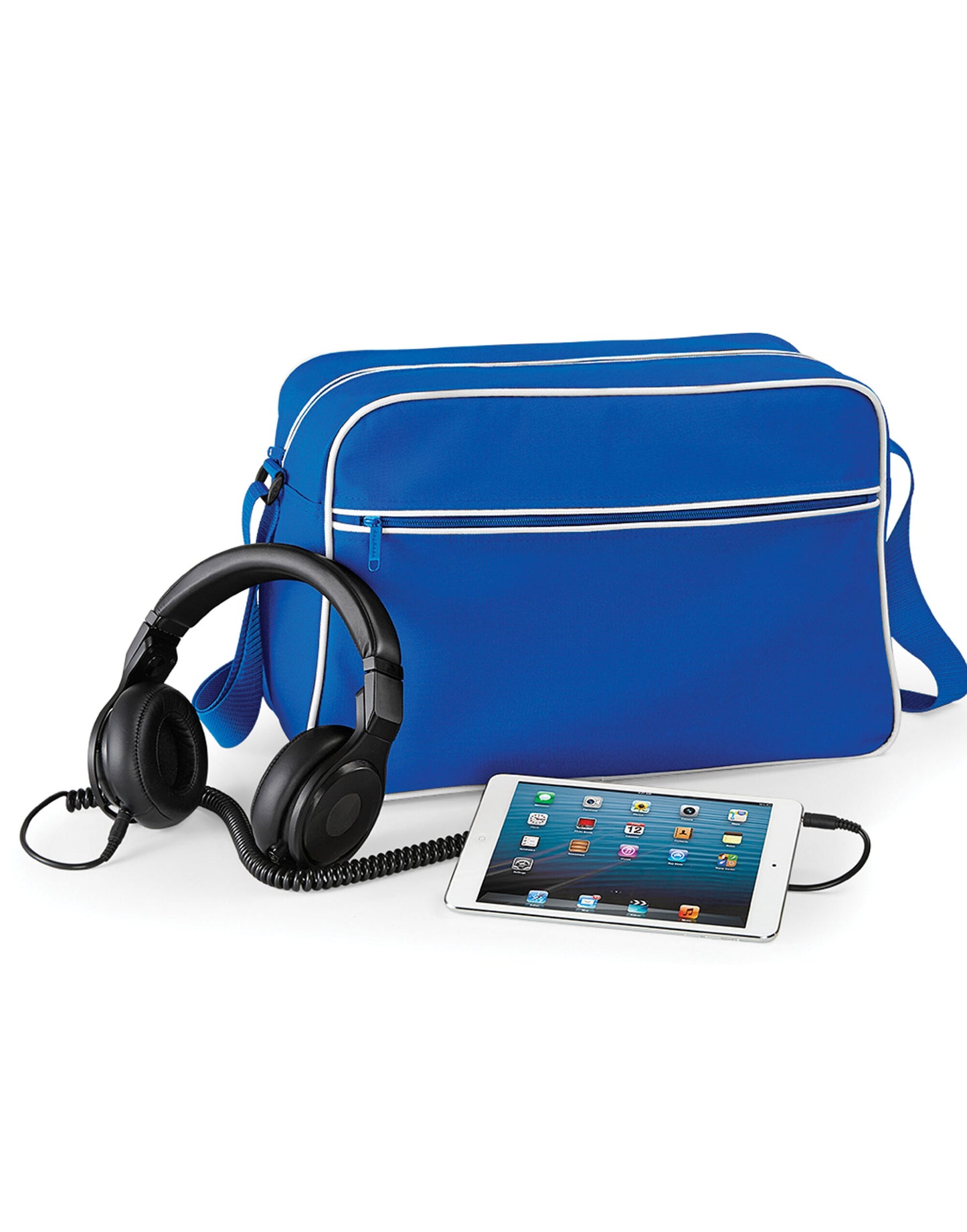 Retro Shoulder Bag - Bright Royal/White