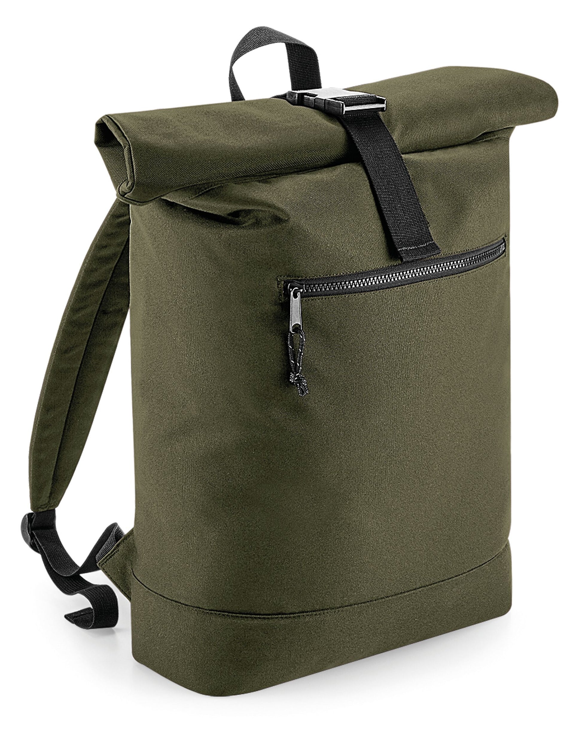 Recycled Roll-Top Backpack - Military Green