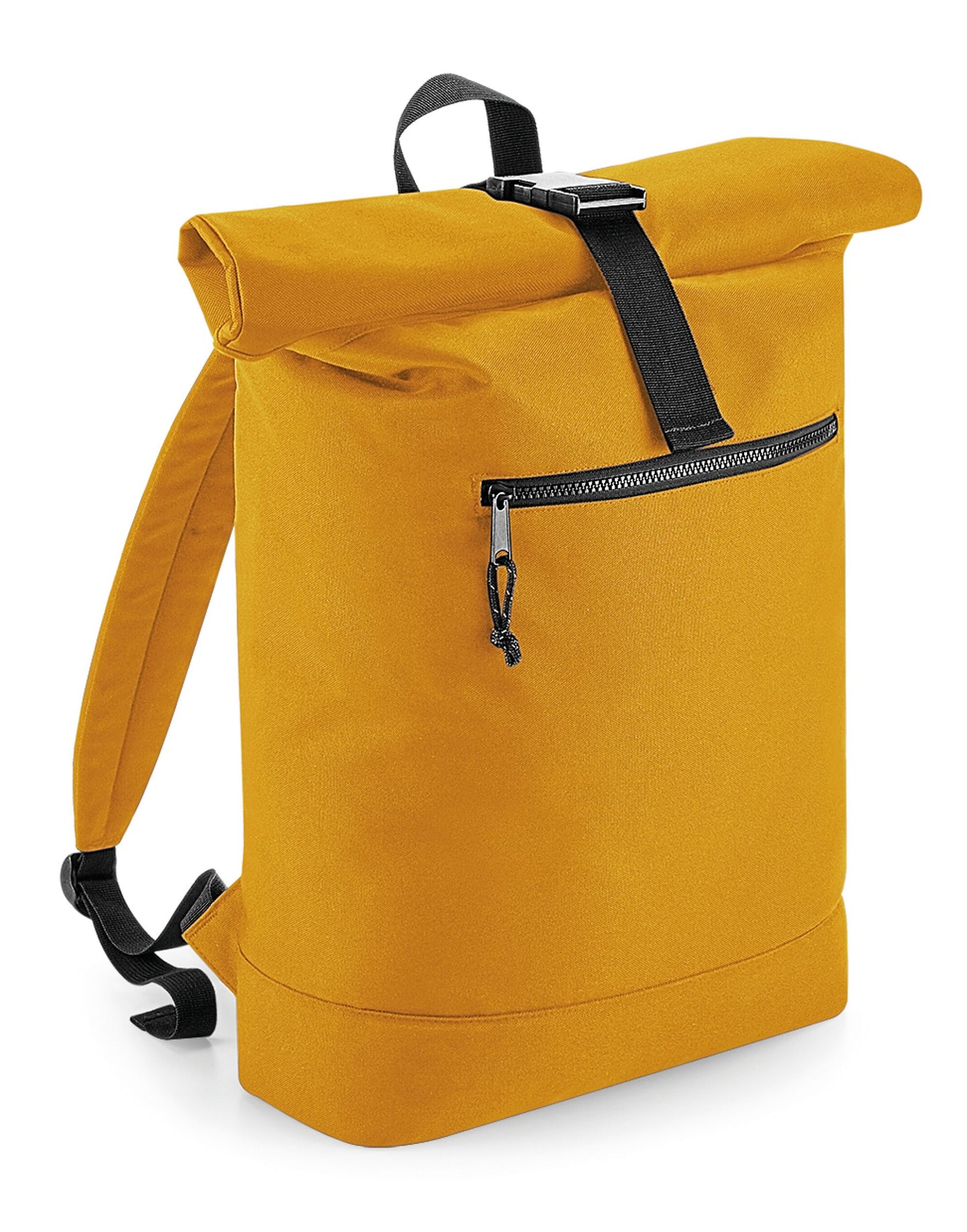 Recycled Roll-Top Backpack - Mustard