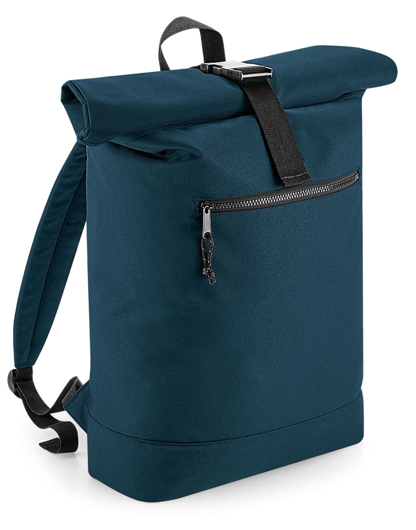 Recycled Roll-Top Backpack - Petrol