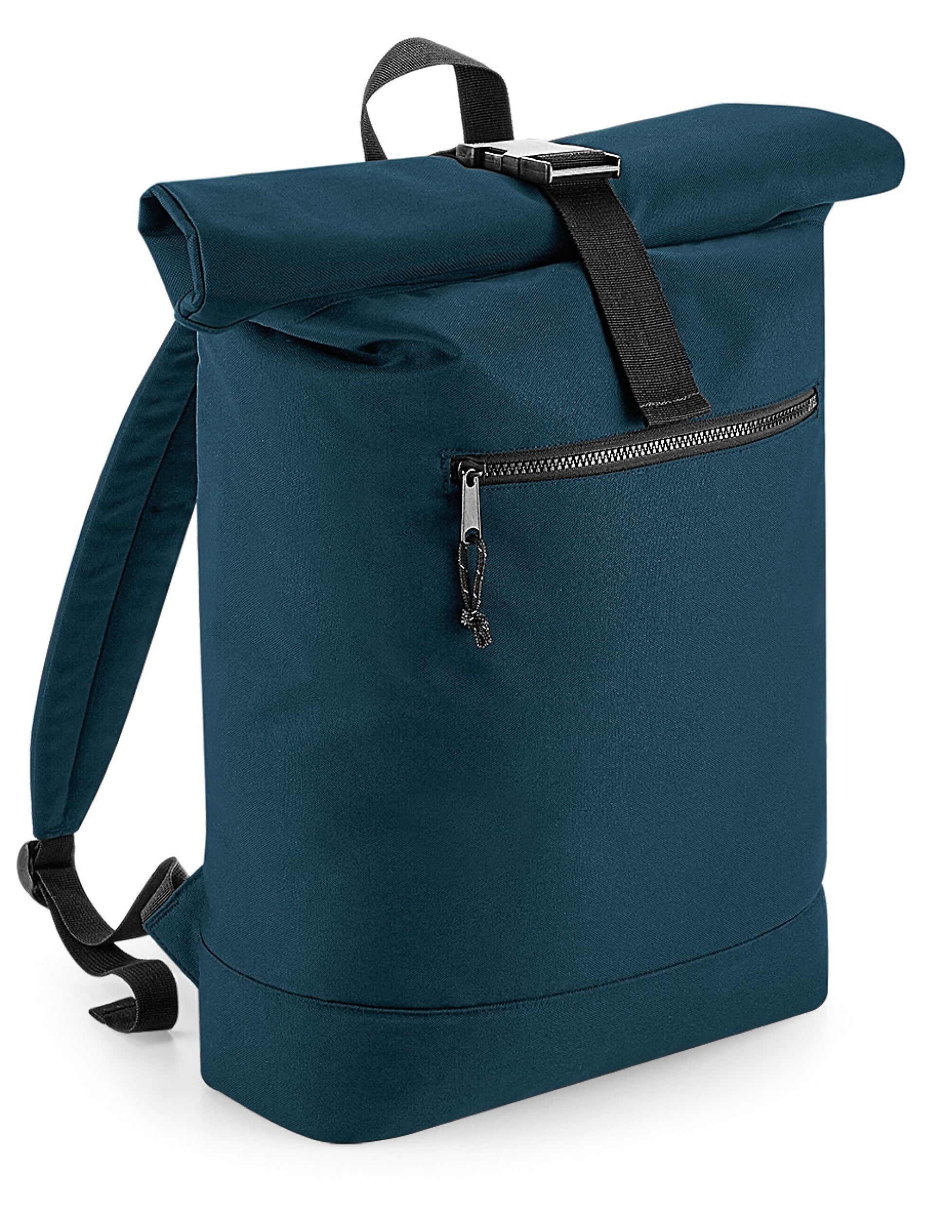 Recycled Roll-Top Backpack - Petrol
