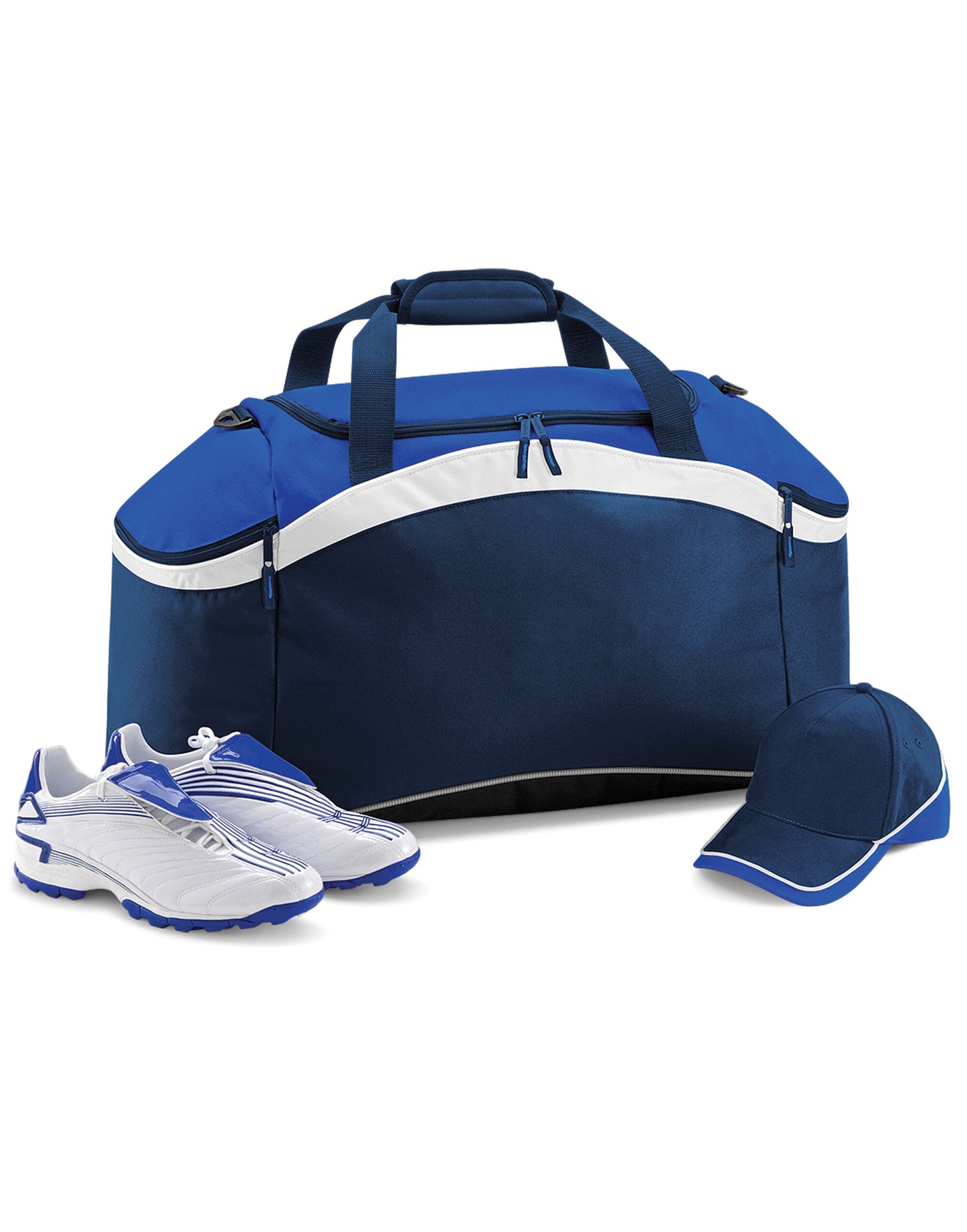 Teamwear Holdall - French Navy/Bright Royal/White