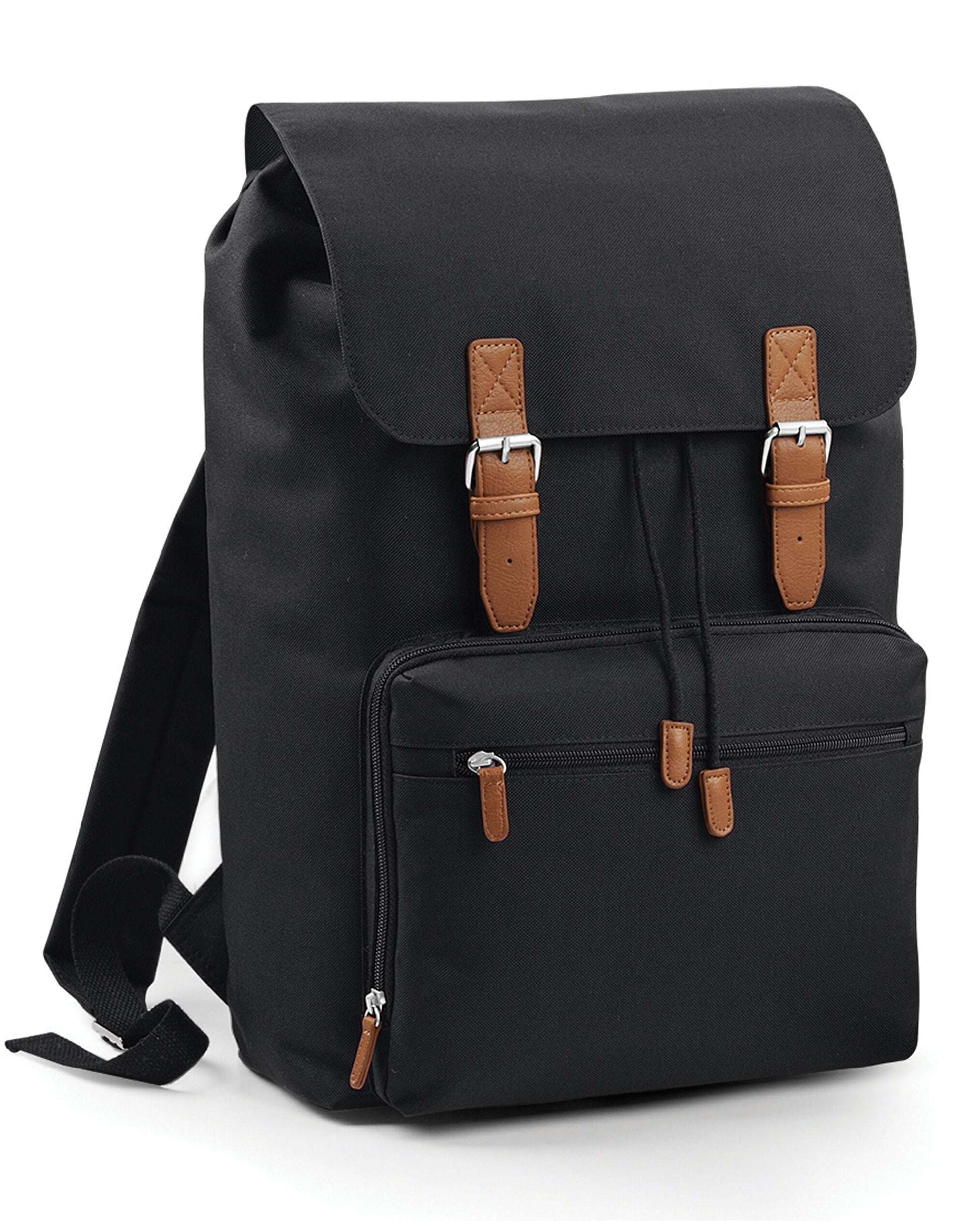 Vintage Laptop Backpack - Black