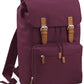 Vintage Laptop Backpack - Burgundy
